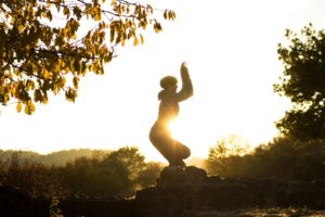 outdoor yoga im Odenwald